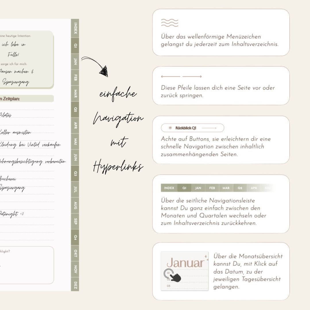 Minimalistischer Tagesplaner (digital)