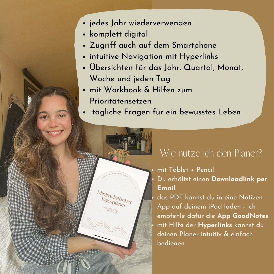 Minimalistischer Tagesplaner (digital)